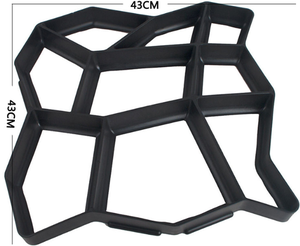 Renfa-Molde de pavimentación de hormigón y piedra de ladrillo de plástico, molde decorativo para pavimento de jardín, bricolaje - Product Image 3