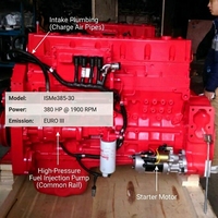 Conjunto de Motor Diésel ISM385 Original, 11L, 385HP, 6 Cilindros, ISM11 QSM11 para Camiones Pesados y Autobuses de Pasajeros