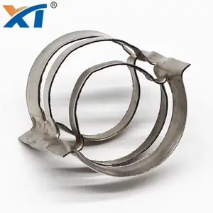 Petrochemical Industry Metal Random Tower Packing 25mm 38mm Stainless Steel Metallic Conjugate Ring