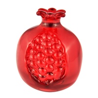Kleurrijke kristallen fruitfiguren (appel, druif, persimmon, granaatappel, aardbeien, ananas) - geëtst handgemaakt decoratief verzamelstuk