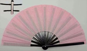 พัดมือทำจากผ้าไผ่สีดำขนาด 13 นิ้ว (33 ซม.) ลายเพ้นท์ ขายดี เป็นของขวัญทางธุรกิจ ขายส่ง - Product Image 3