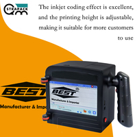 Imprimante à jet d'encre thermique portable de 100mm Imprimante matricielle à buses multiples pour imprimante de logo à jet d'encre de boîte de date d'expiration sur plastique