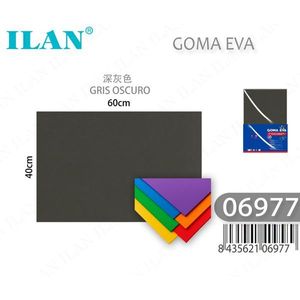 Foglio di Schiuma EVA Ilan 60x40cm Grigio Scuro, Materiale per Artigianato - Product Image 1