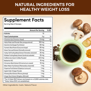 กาแฟสมุนไพรเยอร์บา มาเต้ สูตรควบคุมน้ำหนัก กาแฟสลิมมิ่งผสมเห็ด  (ฉลากสินค้าส่วนตัว) - Product Image 5