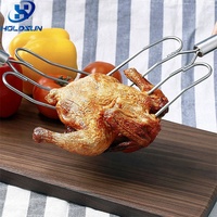 Fourchettes de barbecue en acier inoxydable écologiques, durables, de qualité alimentaire, multi-usages, 2 pièces, pour soulever la dinde, pour le camping en plein air et les barbecues