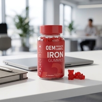 Gomitas de Hierro con Fórmula OEM Suave para el Estómago, No Constipantes, para un Apoyo Saludable de los Glóbulos Rojos