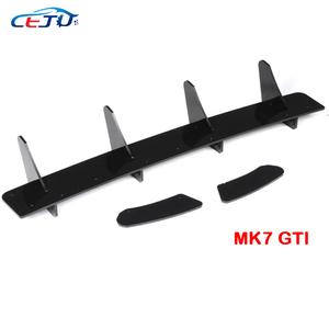 Difusor de labio de parachoques trasero de coche estilo Maxton ABS negro divisores laterales para Volkswagen <span class=keywords><strong>Golf</strong></span> VII <span class=keywords><strong>R</strong></span> Line GTI <span class=keywords><strong>MK6</strong></span> A6 MK7 MK7.5 2009-2020 - Product Image 5