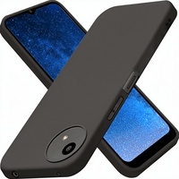 WEVIEW Compatible AQUOS Wish 4 SH-52E Étui pour smartphone en silicone souple TPU noir léger antichoc résistant aux rayures avec cordon