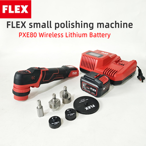 FLEX PXE80 Petite <span class=keywords><strong>polisseuse</strong></span> <span class=keywords><strong>sans</strong></span> <span class=keywords><strong>fil</strong></span> au lithium-ion pour le polissage et le cirage de <span class=keywords><strong>voiture</strong></span> Machine à polir 2 en 1 pour le polissage des détails - Product Image 2