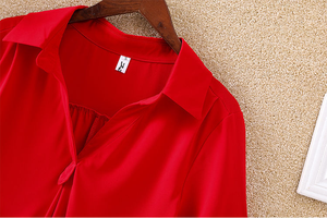 T666 Atacado Blusa Feminina de Chiffon Casual da Moda Quente, Estilo Longo, Tamanhos Grandes, Camisas Brancas Soltas para Mulheres - Product Image 6
