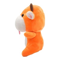 Boneka sapi plushie oranye BSCI OEM grosir, boneka sapi plushie custom dari Cina, boneka custom, mainan hewan plushie lembut