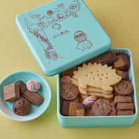 Vente en gros Offre Spéciale personnalisé imprimé hermétique couvercle boîte en étain boîtes d'emballage cadeau en métal rectangle chocolat biscuits conteneur en étain