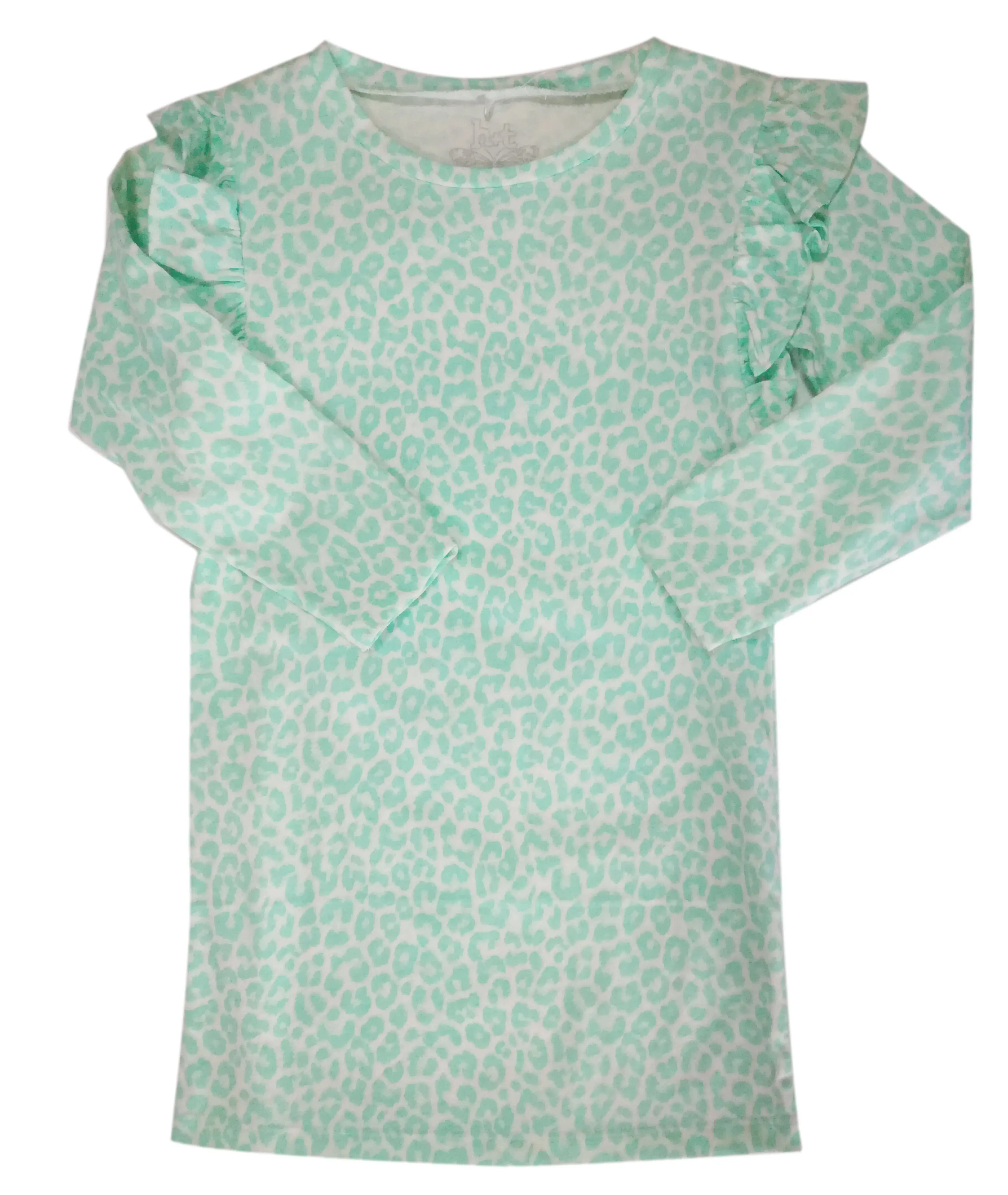 Newest Hot Sale Pretty Green Round Collar Children Dress For Girls