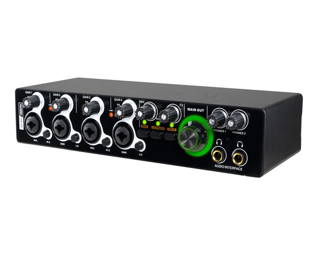 Professional 4-Channel USB Audio Interface 24Bit 192kHz Studio Sound Card for Live Recording Studio Work 24Bit 192kHz 4 Channels