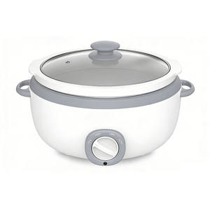 Cuisinière lente électrique programmable de <span class=keywords><strong>4</strong></span> <span class=keywords><strong>QT</strong></span> avec minuterie numérique et fonction maintien au chaud et couvercle en verre trempé antiadhésif - Sert 6 personnes - Product Image 4