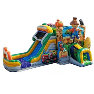 Château gonflable géant commercial à thème Panier d'œufs de Pâques 3D avec toboggan, structure de saut gonflable, château de saut, trampoline - Product Image 4
