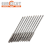 Foret plat SDS Plus à fort impact EUROCUT avec pointe YG8C et corps en 40Cr pour le perçage de la maçonnerie