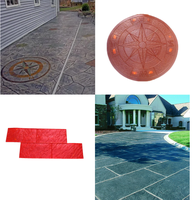 Moule à béton pour estampage routier, moule de formage de motifs pour béton coloré pour sols.