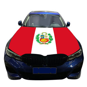 Copertura del cofano auto 2026 <span class=keywords><strong>Peru</strong></span> bandiera copertura del motore auto bandiera all'ingrosso Custom resistente all'usura e durevole copertura del cofano motore auto - Product Image 1