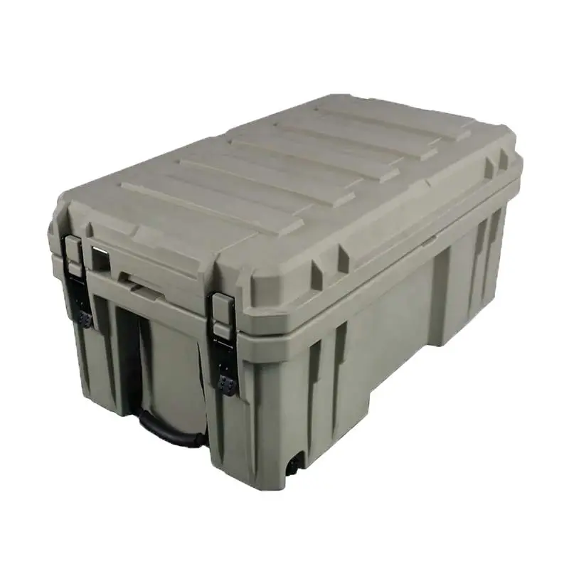 105L tiêu chuẩn chuyên nghiệp cứng tùy chỉnh nhựa hộp công cụ Giao thông vận tải rotomolding Cargo trường hợp