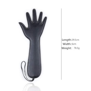 Raquette anti-moustiques en forme de paume, raquette anti-moustiques manuelle en cuir PU, raquette anti-mouches à long manche pour la cuisine. - Product Image 2