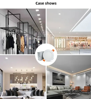 2700K 3000K 3500K 4000K 5000k 4 6 9 pouces Led encastré Dimmable bureau réglable Downlight Pot lumières panneau plafonnier