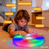 Applique murale LED RGB à activation tactile, veilleuse rechargeable avec batterie pour chambre d'enfant, crèche, décoration intérieure