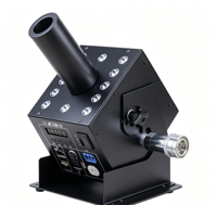 Machine à jet de CO2 LED électrique DMX 100W, machine à colonne de gaz CO2 de 6 m pour effets de scène, pour fêtes, carnavals, mariages, spectacles en direct