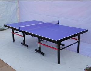 Mesa <span class=keywords><strong>de</strong></span> <span class=keywords><strong>Ping</strong></span> <span class=keywords><strong>Pong</strong></span> Profesional para Exteriores, Resistente al Agua, Superficie SMC <span class=keywords><strong>de</strong></span> 15 mm, Marco Metálico con Ruedas, Plegable y Duradera - Product Image 4