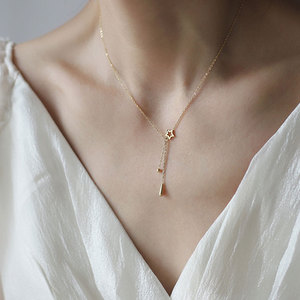 สร้อยคอจี้แฟชั่นชุบทอง14K 18K PVD สำหรับผู้หญิงทำจากสเตนเลส316L ออกแบบได้ตามต้องการ - Product Image 1