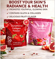 Glutathione Collageen Poeder 30 Sachets Dagelijkse Glow Radiance Huidondersteuning voor Vrouwen Beauty Supplement Private Label