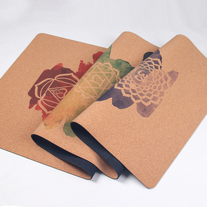 Tapis de yoga en liège écologique et durable, logo personnalisé, antidérapant, résistant à la transpiration, plus large - Product Image 2