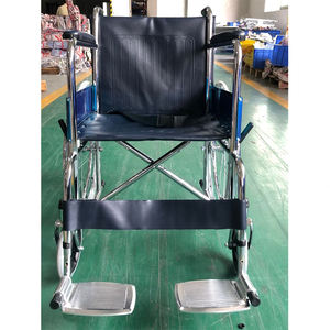 Fauteuil roulant manuel léger Portable Construction en acier pliable Boaomedical TSW809 certifié CE 100kg capacité hôpital à domicile - Product Image 1