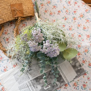 Bouquet de fleurs artificielles Gypsophile Qingqing en tissu tressé plastique pour mariage et décoration intérieure CF01373 - Product Image 1