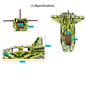 "프리미엄 비행기 모양의 고양이 긁는 자-고양이가 잠을 자고 발톱을 날카롭게하는 내구성 있고 긁힘 방지 디자인-설치가 쉽습니다. - Product Image 4