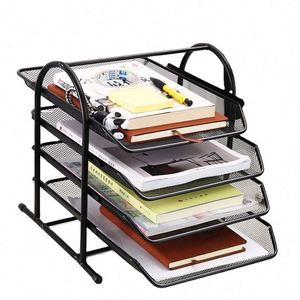 Metal <b>File</b> Cabinet Organizer Desktop Storage Rack <b>Document</b> Stand <b>File</b> Holder Office Supplies - Product Image 1