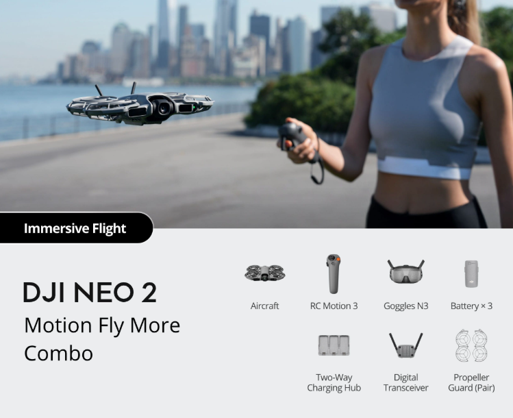 Kit de vuelo libre con sensor de movimiento DJ neo 2