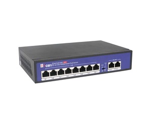 สวิตช์ PoE อัจฉริยะ 8 พอร์ต ODM OEM 10/100Mbps พร้อมอัปลิงค์เครือข่ายกิกะบิต 2 DC48V สำหรับกล้องวงจรปิด - Product Image 3