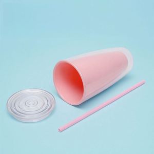 Bouteille d'eau réutilisable personnalisée avec logo, 750 ml, double paroi, étanche, avec couvercle et paille, idéale pour la maison, le bureau, la salle de sport, les fêtes, ou comme cadeau. - Product Image 4