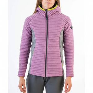 Felpa con cerniera di alta qualità da donna PRESOLANA felpa con Logo personalizzato foderato per abbigliamento lungo autunno/inverno con Design leggero - Product Image 2