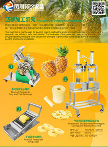 Commercial Manual <b>Ring</b> Cutting Machine Adjustable Thickness Circle Slicer for Pineapple - Product Image 2