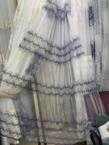 Top <span class=keywords><strong>Finel</strong></span> naturel brodé voilages pour salon chambre élégant fil rideaux broderie blanc Voile rideaux panneau - Product Image 3