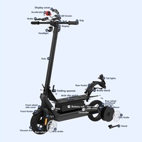 Trottinette électrique pliable Hx X9 Promax à pneus larges, moteur puissant, trottinette électrique super rapide pour adultes, 500 watts, trottinette électrique de ville