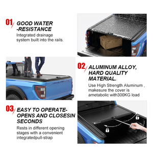 Zolionwil Aluminum Hard Retractable Truck Pickup Bed <strong>Cover</strong> For Toyota Hilux Revo Rocoo Vigo Tundra Tacoma V6 V8 4WD