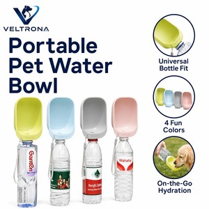 Bouteille d'eau portable pour chien et chat avec bol, distributeur d'eau pour animaux <span class=keywords><strong>de</strong></span> compagnie en plastique pour les voyages en plein air - Product Image 5