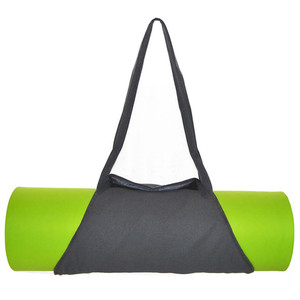 Sac de rangement pour tapis de yoga en toile avec fermeture éclair, résistant à l'eau, gris, violet, kaki - Product Image 5