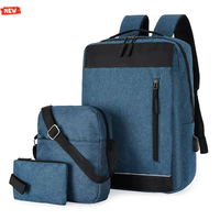 Ransel Mahasiswa Profesional Desain Anti Maling dengan Ritsleting, Akses USB, Pegangan Lembut, Bahan Oxford, Fashionable, Kapasitas 20-36 Liter