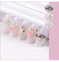 Vente flash Gel de sculpture pour ongles Misscheering |   Clear Sparkle Black |   Design d'art des ongles 3D, manucure française |   Séchage UV/LED