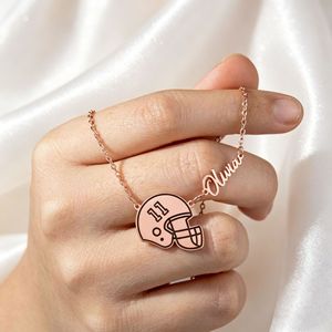 Nuevo Collar con Colgante Minimalista Chapado en <span class=keywords><strong>Oro</strong></span> Estilo Europeo Americano para Mujer <span class=keywords><strong>de</strong></span> <span class=keywords><strong>Amazon</strong></span>, con Cadena <span class=keywords><strong>de</strong></span> Bambú, Ideal para Combinar con Atuendos Deportivos - Product Image 3