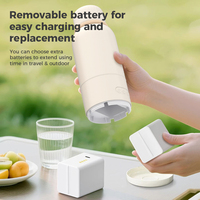 Tasse chauffante sans fil rechargeable avec contrôle numérique de la température, bouilloire électrique à batterie amovible pour les voyages et les soins de bébé
